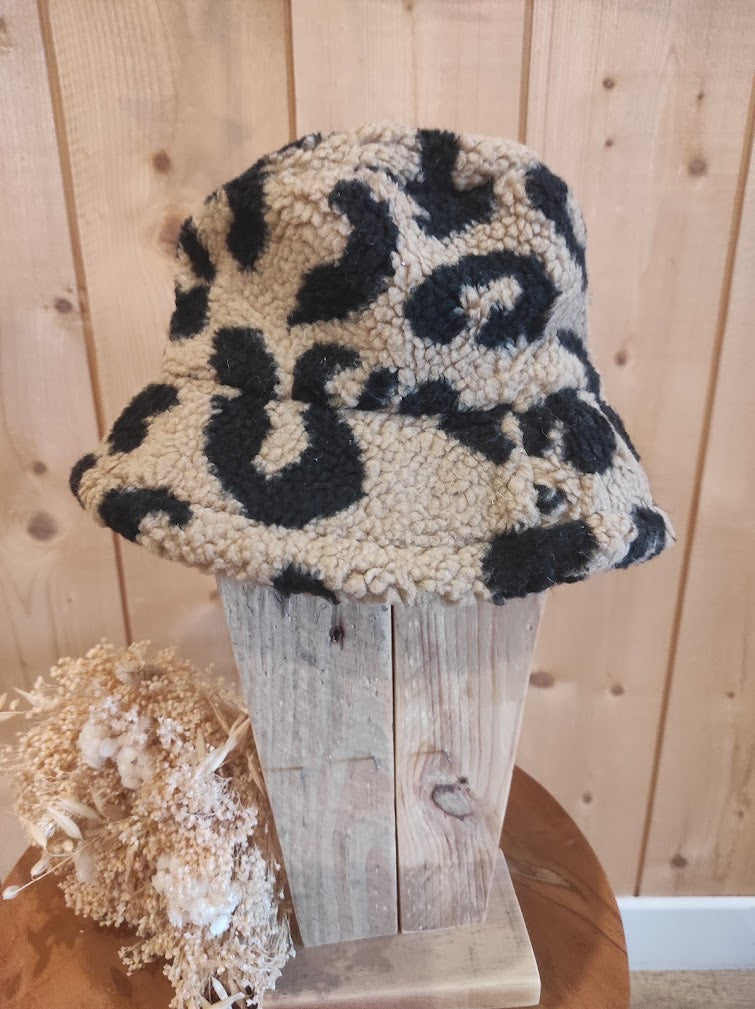 bonnet chapeau léopard
